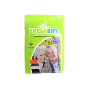 Freshlife Hasta Bezi Bağlamalı 8 Adet Medium