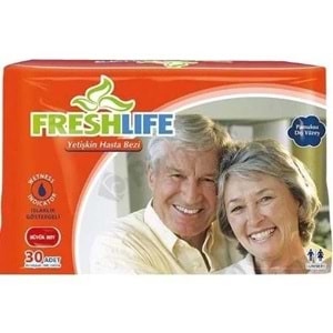 Freshlife Hasta Bezi Bağlamalı 30 Adet Large