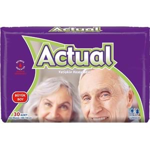 Actual Hasta Bezi Bağlamalı 30 Adet Large