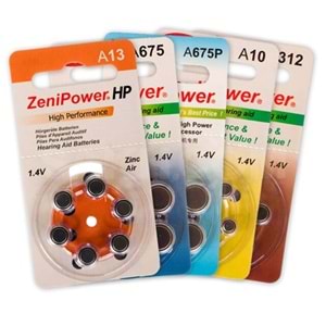 Zenipower İşitme Cihazı Pili 10 Numara (6 Adet)