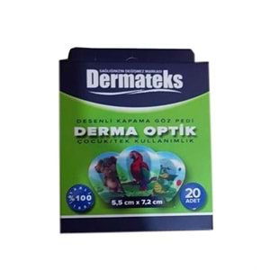 Dermateks Desenli Göz Kapama Pedi Çocuk 20 Li