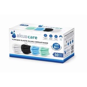 Akuacare Meltblown Maske 3 Katlı Yeşil 50 Adet