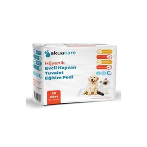 Akuacare Evcil Hayvan Tuvalet Eğitim Pedi 60X90 Cm 30 Adet