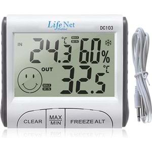 Life Net Isı ve Nem Ölçer DC 103