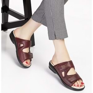 Dia Comfort Ortopedik Bayan Terlik - Bordo - 41