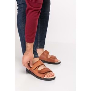Dia Comfort Ortopedik Erkek Terlik - Taba - 44