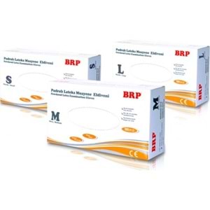 Brp Lateks Pudralı Eldiven Large 100 Adet
