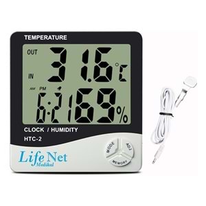 Life Net Isı ve Nem Ölçer HTC-2