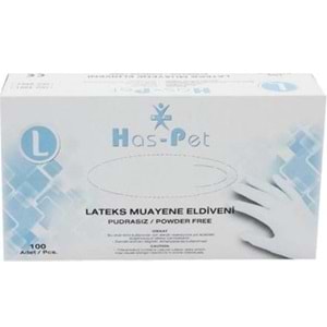 Haspet Pudrasız Muayene Eldiveni Large