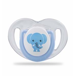 Mamajoo Ortodontik Silikon Emzik Mavi (Fil) - 12 Ay (2 Adet)