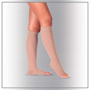 Case Diz Altı Burnu Açık Ccl I Varis Çorabı No:2 Ten