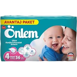 Önlem Çocuk Bezi Bağlamalı No:4 36 Adet