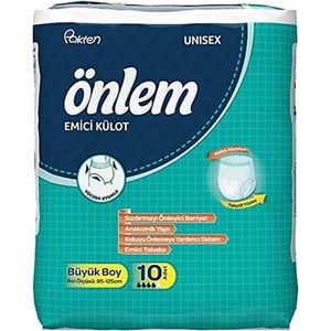 Önlem Hasta Bezi Külot Large 10 Adet