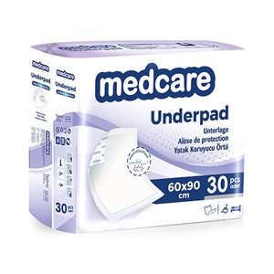 Medcare Yatak Koruyucu Normal Pamuk 60X90 Cm 30 Adet (Mor Pk)