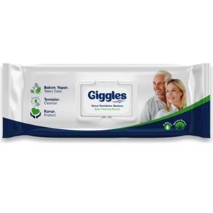 Giggles Vücut Temizleme Havlusu 50 Adet (23x23)