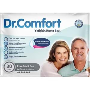 Dr. Comfort Hasta Bezi Bağlamalı XL 30 Adet