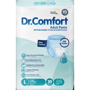 Dr. Comfort Hasta Bezi Külot Large 30 Adet