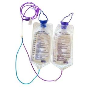 Galena Enteral Beslenme Seti Çift Torbalı Yıkamalı 1200 ML