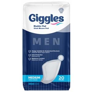 Giggles Erkek Mesane Pedi 20 Adet
