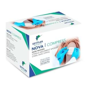 Nova Steril Non Woven Gaz Kompres 4 Katlı 7.5CmX7.5Cm (5x20 Adet)