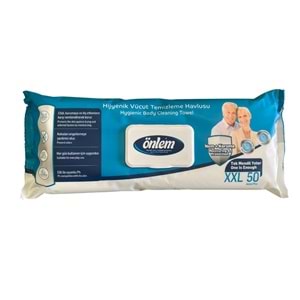 Önlem Vücut Temizleme Havlusu XXL 50 Adet (32x32)