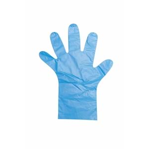 Green Family Hibrit Eldiven 100 Adet - Mavi - M