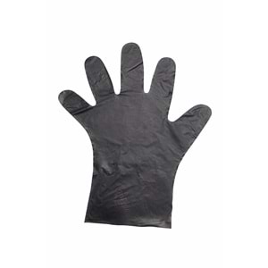 Green Family Hibrit Eldiven 100 Adet - Siyah - S