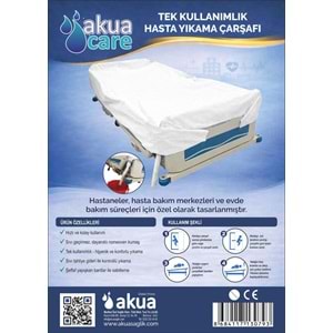 Akuacare Tek Kullanımlık Hasta Yıkama Çarşafı