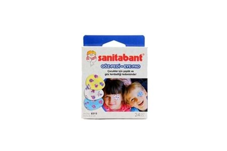 Sanitabant Eyepad (Göz Pedi) Çocuk Desenli 5CmX6,2Cm 24 Adet