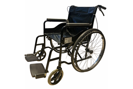 Akuacare Manuel Tekerlekli Sandalye Çift Makas-Frenli-Siyah