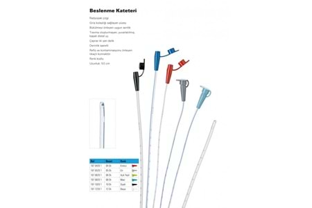 Bıçakçılar Feeding Sonda (Beslenme Sondası) No:8 Mavi