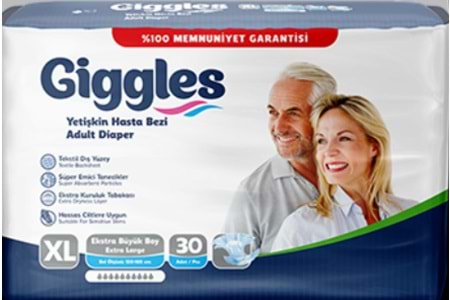 Giggles Hasta Bezi Bağlamalı XLarge 30 Adet