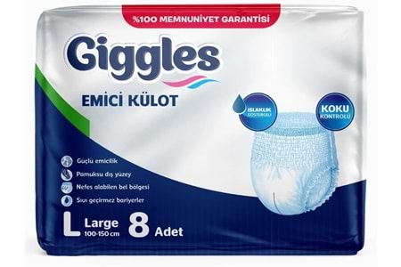 Giggles Hasta Bezi Külot Large 8 Adet