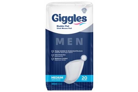 Giggles Erkek Mesane Pedi 20 Adet