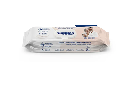 Giggles Bariyer Kremli Vücut Temizleme Havlusu 50 Adet