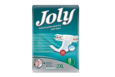 Joly Bağlamalı Hasta Bezi 8 Adet XXL