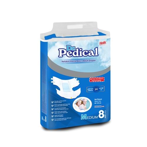 Dr. Pedical Hasta Bezi Bağlamalı Medium 8 Adet