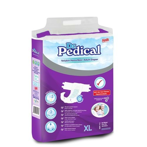 Dr. Pedical Hasta Bezi Bağlamalı Xlarge 6 Adet