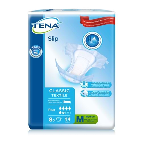 Tena Slip Classic Textile 8 Adet Medium