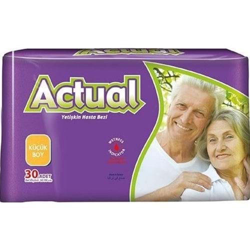 Actual Hasta Bezi Bağlamalı 30 Adet Small