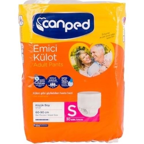 Canped Külotlu Hasta Bezi 30 Adet Small