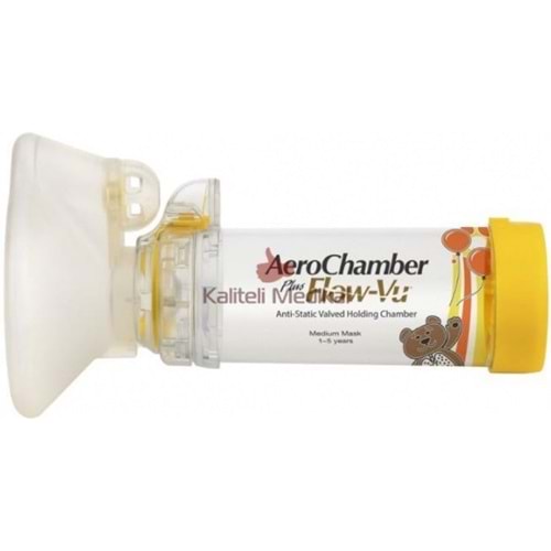 Aero Chamber Plus Flow-Vu Sarı