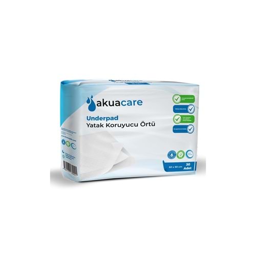 Akuacare Yatak Koruyucu 60X90 Cm 30 Adet