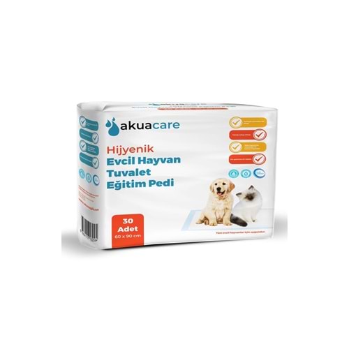 Akuacare Evcil Hayvan Tuvalet Eğitim Pedi 60X90 Cm 30 Adet