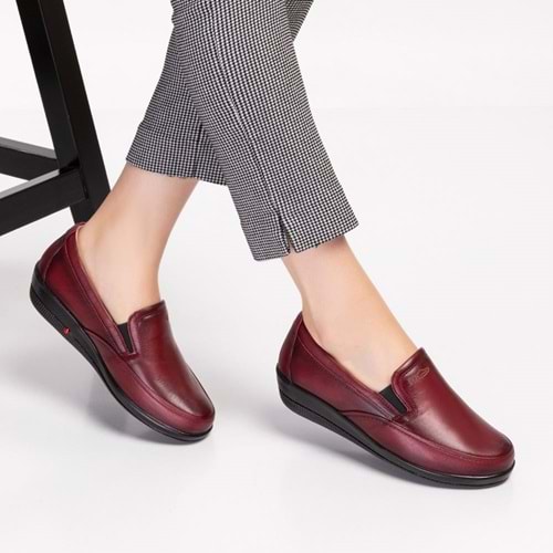 Dia Comfort Ortopedik Roseella Diyabetik Bayan Ayakkabı - Bordo - 36