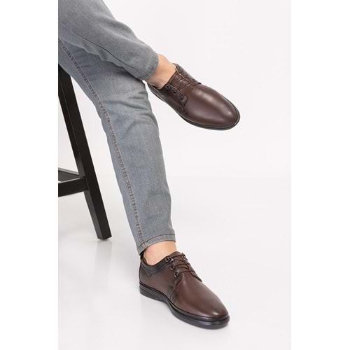 Dia Comfort Ortopedik Carl Diyabetik Erkek Ayakkabı - Kahve - 40