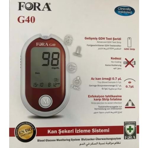 Fora Şeker Ölçüm Cihazı G40