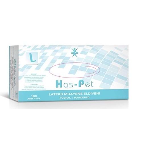Haspet Pudralı Muayene Eldiveni Large