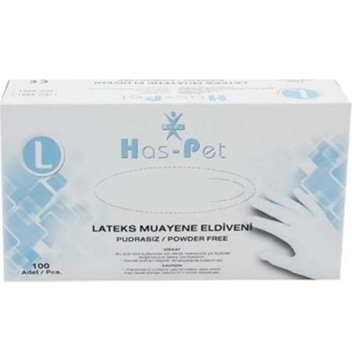 Haspet Pudrasız Muayene Eldiveni Large