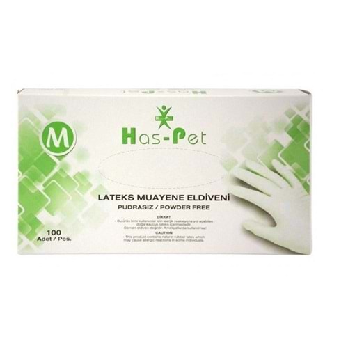 Haspet Pudrasız Muayene Eldiveni Medium